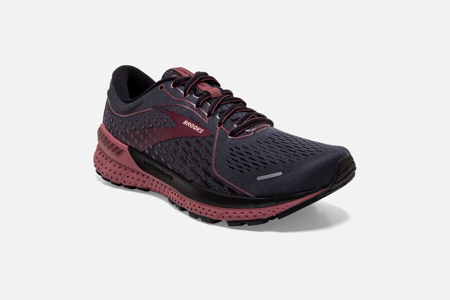 Brooks Adrenaline Gts 21 Road Loopschoenen Dames - Zwart - 951286MDH